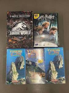 lot 78 image: DVD Collection Jurassic World, Harry Potter, and Visions of Italy