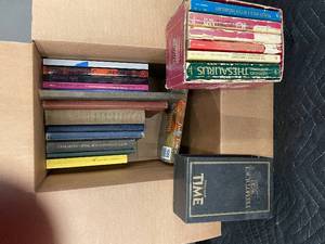 lot 96 image: Mixed Lot of Books - Dictionaries, Encyclopedias, and Novels