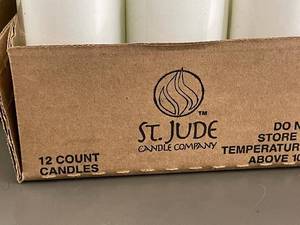lot 143 image: Lot of 24 St. Jude Candle Company 12-Count Candles