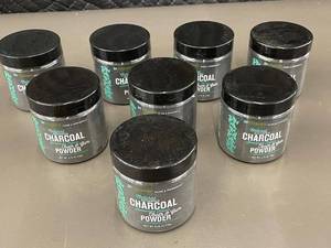 lot 252 image: inVitamin Activated Charcoal Tooth & Gum Powder - Spearmint Flavor, 2.75 oz - Lot of 7