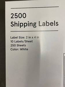 lot 273 image: Lot of 2 Baseline 2500 Shipping Labels