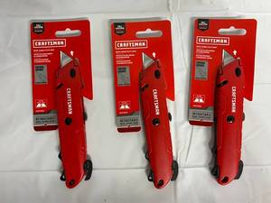 3 Craftsman Utility Knives