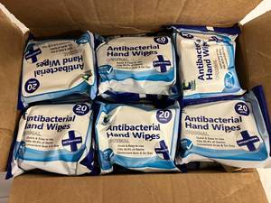 20 Packs of Antibacterial Hand Wipes