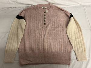 Madewell Donegal Bowden Henley Sweater - S