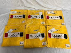 6 Yellow Polo Shirts - 3XL