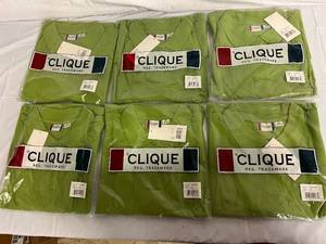 6 Green Polo Shirts - 3XL