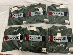 6 Dark Green Polo Shirts - Small