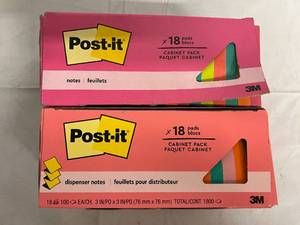 2 x 18ct Packs of Post-it Notes
