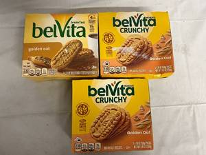 3 Boxes of Belvita Crunchy Breakfast Biscuits