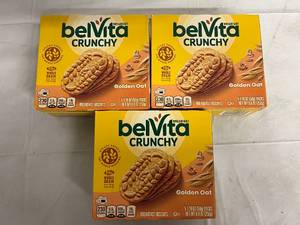 3 Boxes of Belvita Crunchy Breakfast Biscuits