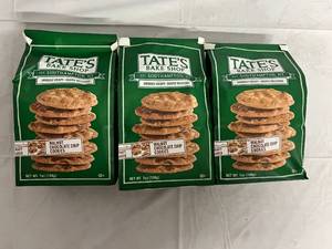 3 Bags of Tates Walnut Chocolate Chip Cookies