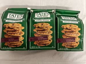 3 Bags of Tates Oatmeal Raisin Cookies