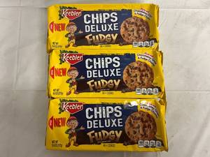 3 Containers of Keebler Fudgy Chips Deluxe