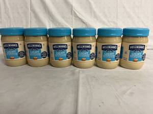 6 Containers of Hellmans Light Mayonnaise