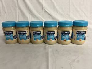 6 Containers of Hellmans Light Mayonnaise