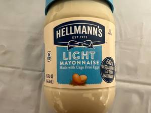 6 Containers of Hellmans Light Mayonnaise