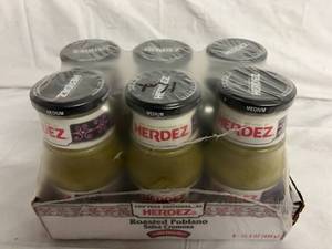 6 Bottles of Herdez Roasted Poblano Salsa