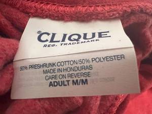 4 Heather Red Hooded Sweatshirts - Medium