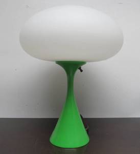 lot 24 image: Original Mid Century LAUREL Mushroom Lamp (Shade AS IS)