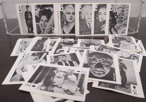 lot 47 image: Original 1940s era Hollywood Photo Playing Card Set