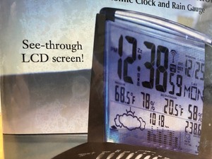 lot 228 image: Brand New Sharper Image Wireless Weather Station