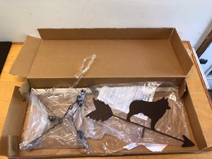lot 230 image: Brand New Directional Dog Weathervane wPoles