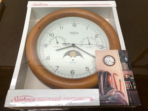 lot 238 image: Brand New Sunbeam Moon Phase Round Wall Clock