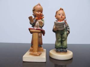 lot 106 image: 2 Early Full Bee Mark Hummel Figurines