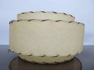 lot 134 image: Vintage Mid Century Tiered Fiberglass Lamp Shade