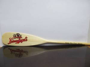 lot 146 image: LEINENKUGELS Wooden Canoe Paddle Beer Advertising Sign