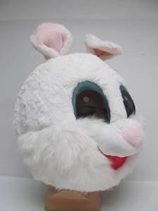 lot 216 image: Large Size Vintage Rabbit Costume Mascot Mask