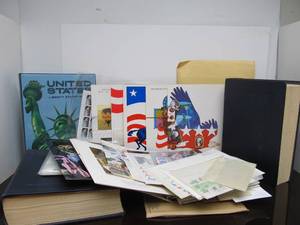 lot 49 image: Large Estate Lot of Stamp Books Full of Stamps