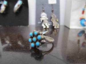 lot 177 image: GREAT Lot of Native American Sterling Silver Jewelry