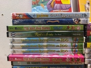 lot 252 image: LARGE Lot of Factory Sealed etc DVD Movies - Disney - Family etc