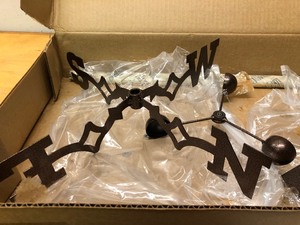 lot 258 image: Brand New Directional Dog Weathervane wPoles