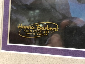 lot 279 image: Framed Signed Limited Edition Hanna-Barbera SCOOBY DOO Animation Cel - A Clue for Scooby Doo