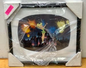 lot 280 image: Framed Limited Edition Disney TINKERBELL Sericel - Its A Wonderful World