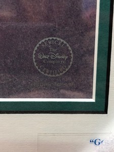 lot 282 image: Framed Limited Edition Disney Alice In Wonderland Sericel - Golden Afternoon