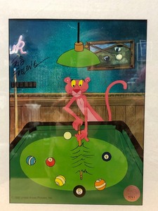 lot 284 image: ORIGINAL Vintage Hand Painted PINK PANTHER Cartoon Film Animation Cel - Signed by Friz Freleng - 