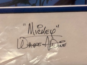 lot 287 image: Framed Signed Limited Edition Disney Haunted Mansion Sericel - Beware of Hitchhiking Ghosts