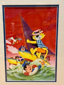 lot 293 image: Framed Hand Painted Original Artwork from Disneys Top Cat