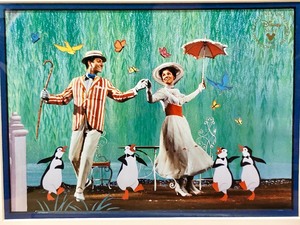 lot 297 image: Framed Disney MARY POPPINS Lithograph