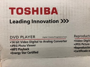 lot 324 image: New in Box Toshiba DVD Player Model SD4300