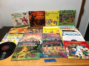 lot 352 image: Nice Lot of Vintage Kids & Movie Vinyl Records #2