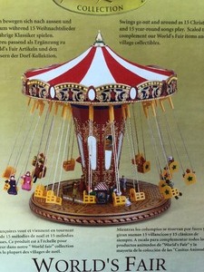 lot 359 image: Gold Label Collection WORLDS FAIR Musical Swing Carousel