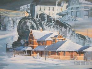 lot 212 image: Marian Anderson Partners In Progress Mankato Union Depot Art Print 30