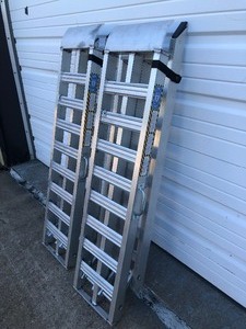 lot 444 image: BETTER BUILT Folding Steel Truck Ramps 