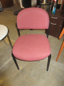 lot 204 image: UPHOLSTERED RECEPTION CHAIRS