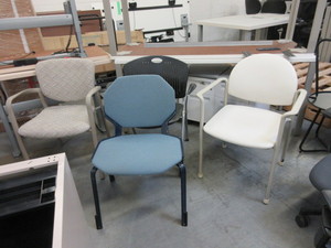 lot 222 image: ASSORTED RECEPTION CHAIRS
