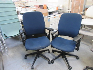 lot 226 image: STEELCASE, LEAP,  ADJUSTABLE OFFICE CHAIRS WITH ARMS